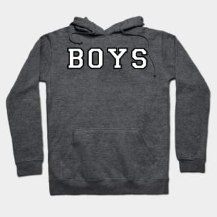 "Varsity "Boys" - Queer Pride - (WHT Text) Hoodie